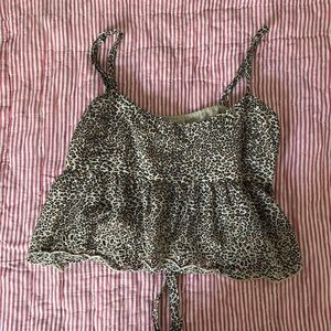 American eagle crop babydoll top